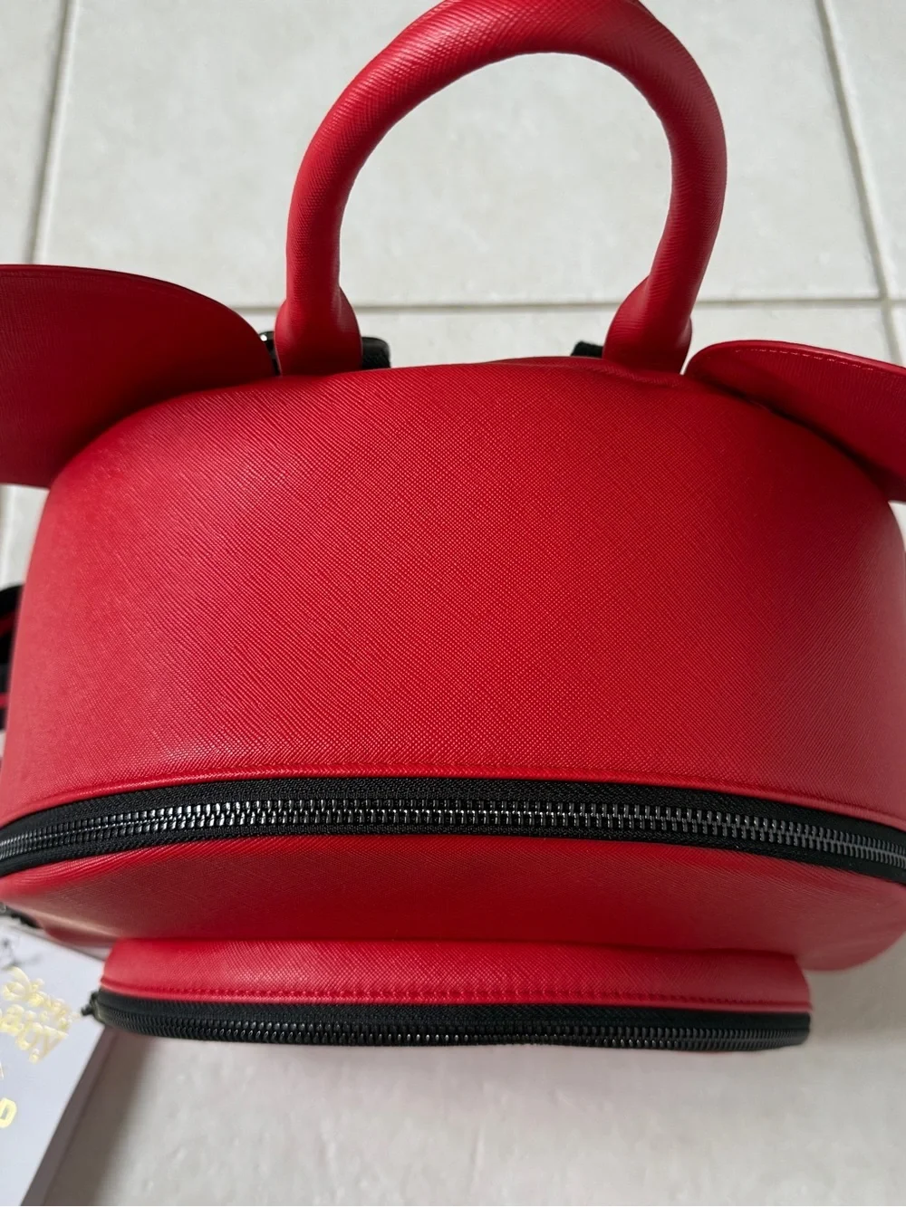 Freshly Picked Disney Mickey Mouse Ears Red Black Diaper Bag Backpack New